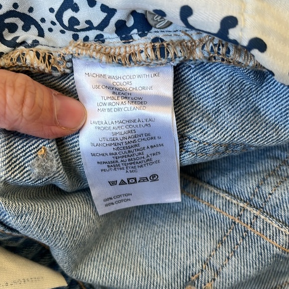 NWT Free People women’s Tinsley Baggy High Rise Jeans Bright Eyes Wash Size 24 - Picture 11 of 16